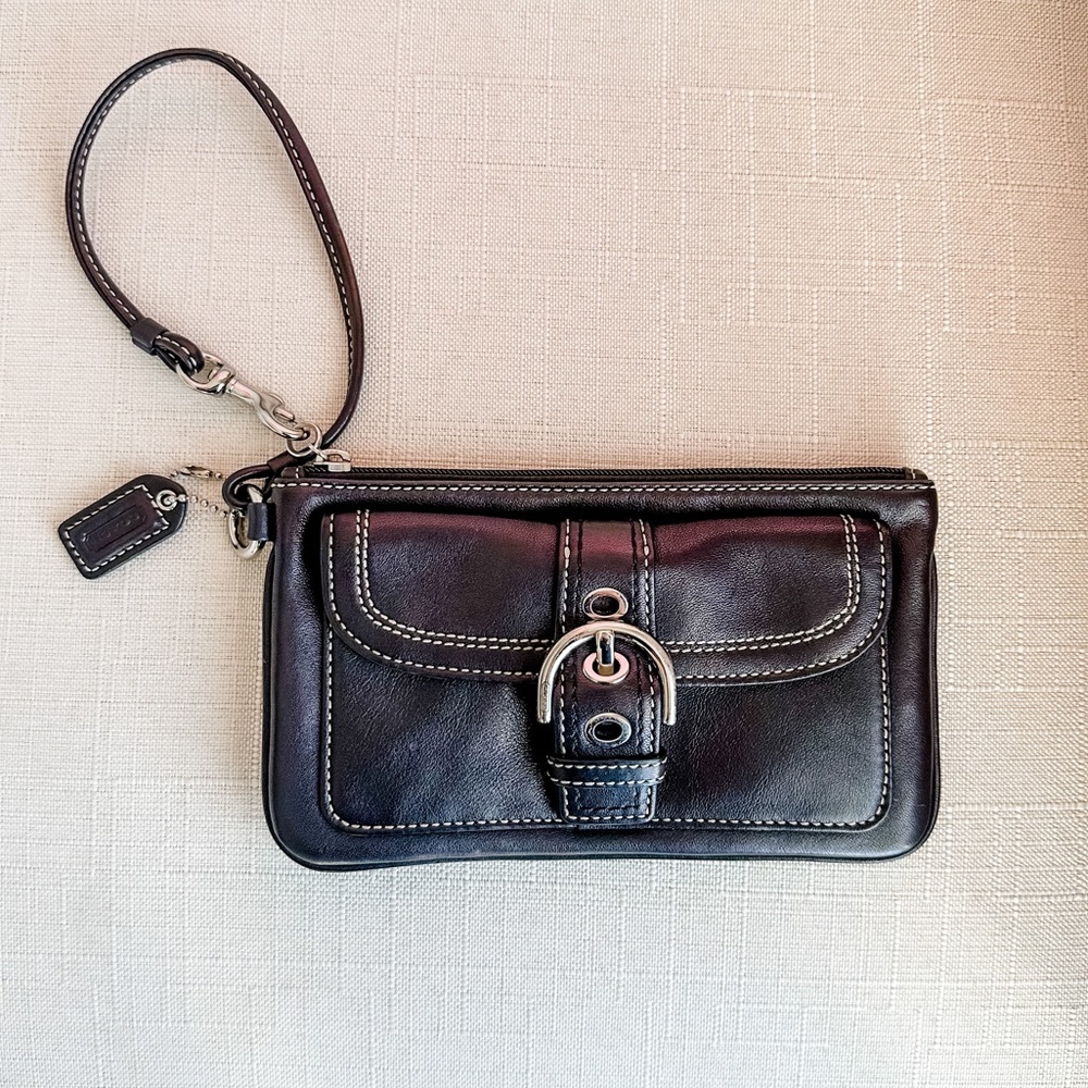 Authentic Vintage Coach Leather Wristlet